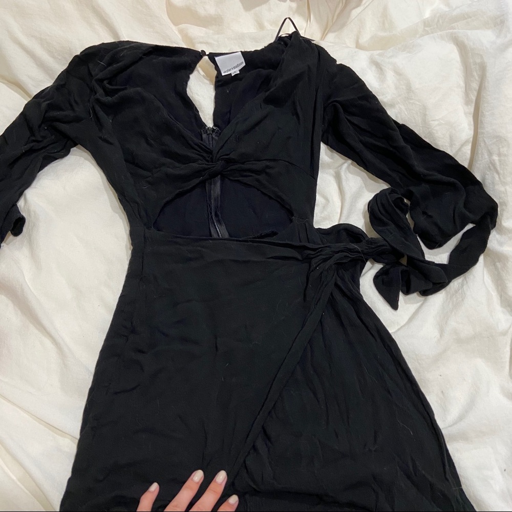 skylar madison mini black dress